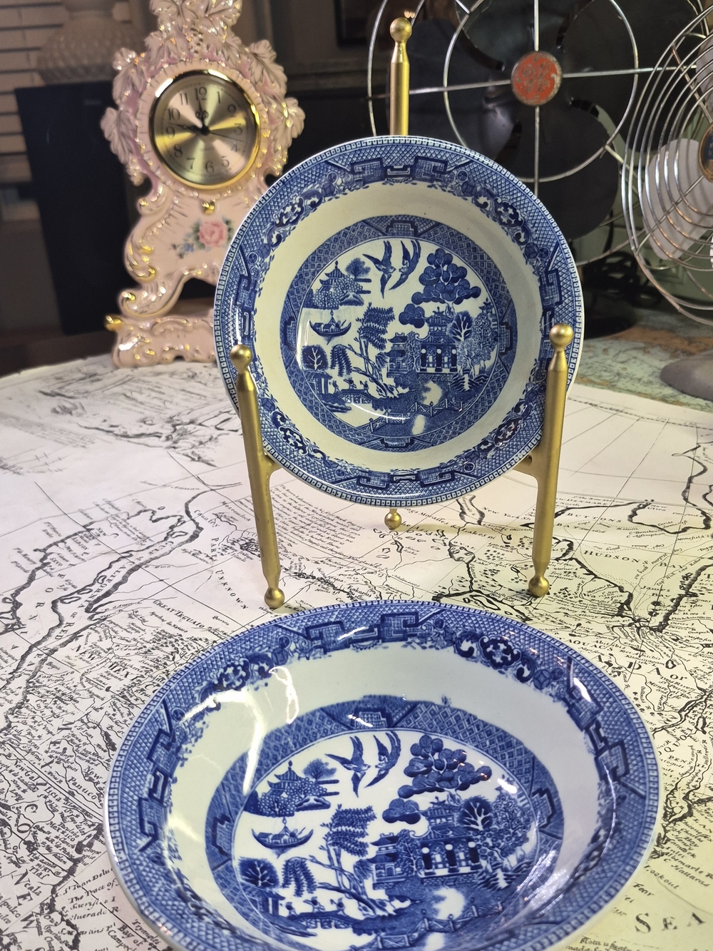 Blue and White Willow Porcelain Bowl Set - Classic Home Dining